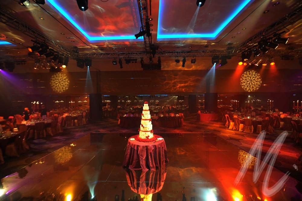 Neil Scrivener led production for a private event hosted by Surrinder Arora and family, owners of the Arora Hotel Chain