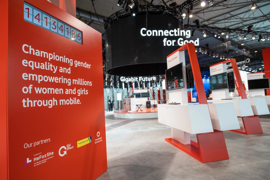 Neil Scrivener led an exhibition stand for Vodafone at Mobile World Congress in Barcelona, Spain; which was attended by the King of Spain.