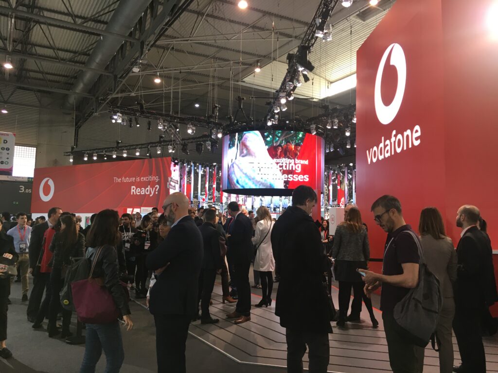 Neil Scrivener led an exhibition stand for Vodafone at Mobile World Congress in Barcelona, Spain; which was attended by the King of Spain.