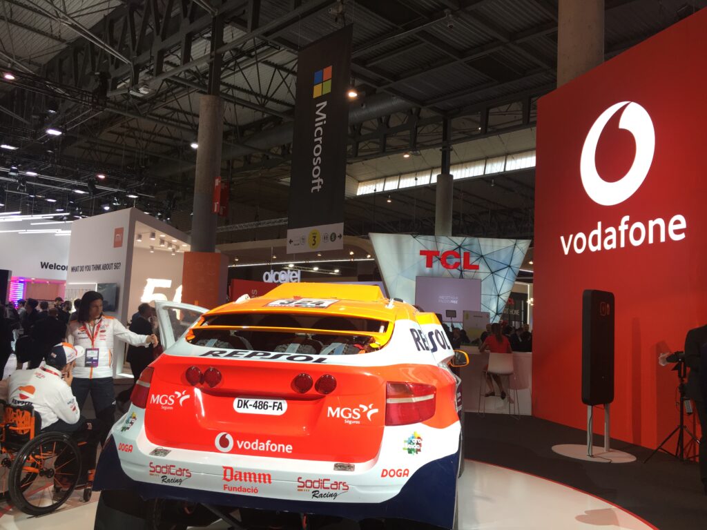 Neil Scrivener led an exhibition stand for Vodafone at Mobile World Congress in Barcelona, Spain; which was attended by the King of Spain.