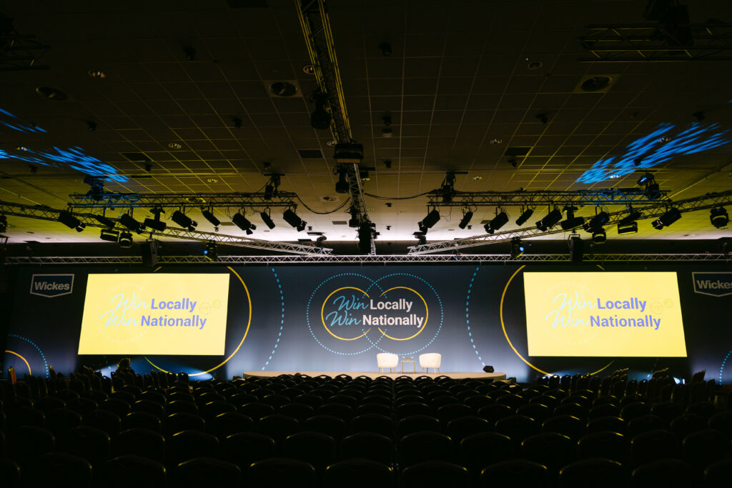 Neil Scrivener led a project for DIY retailer Wickes at Telford International Centre.